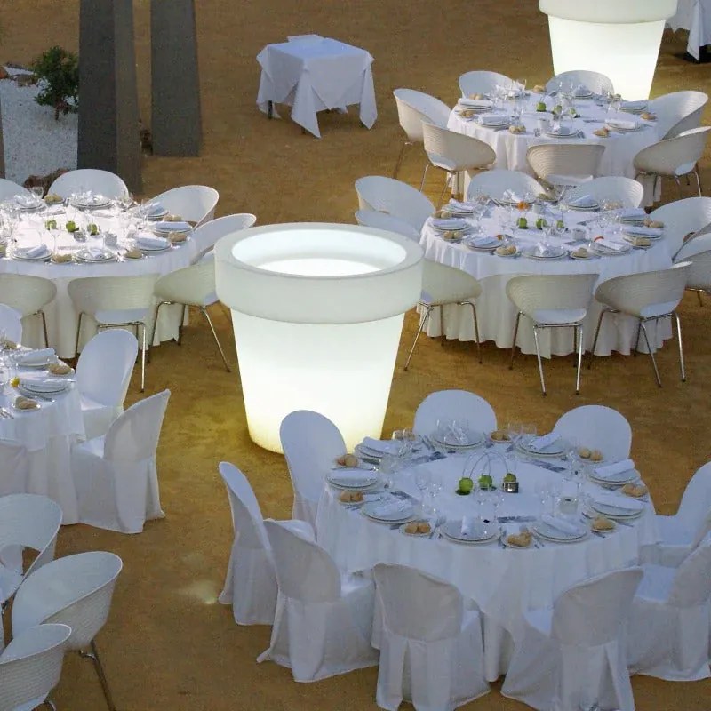 VASO GIGANTE MAGNOLIA 160 CM LUZ LED BRANCO FRIO COM CABO HOTEL, CASA, JARDIM, RESTAURANTE, BAR