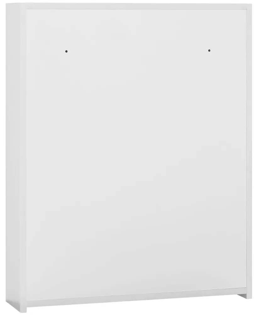 Armário espelhado para casa de banho 60x15x75 cm MDF branco