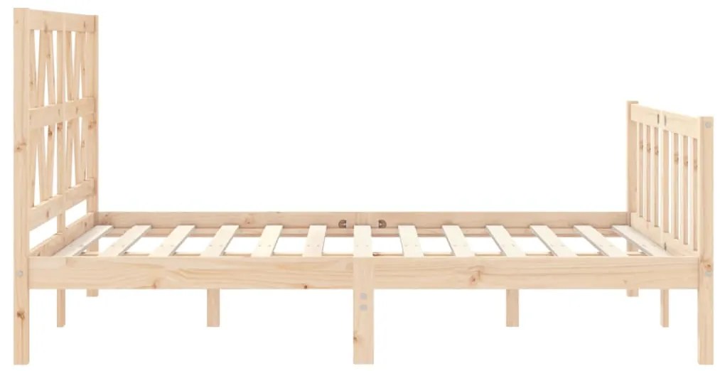 Cama sem colchão 140x190 cm madeira de pinho maciça