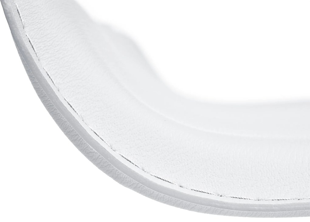 Banco de bar DYN em couro sintético 38 x 65-85 x 41 cm Branco