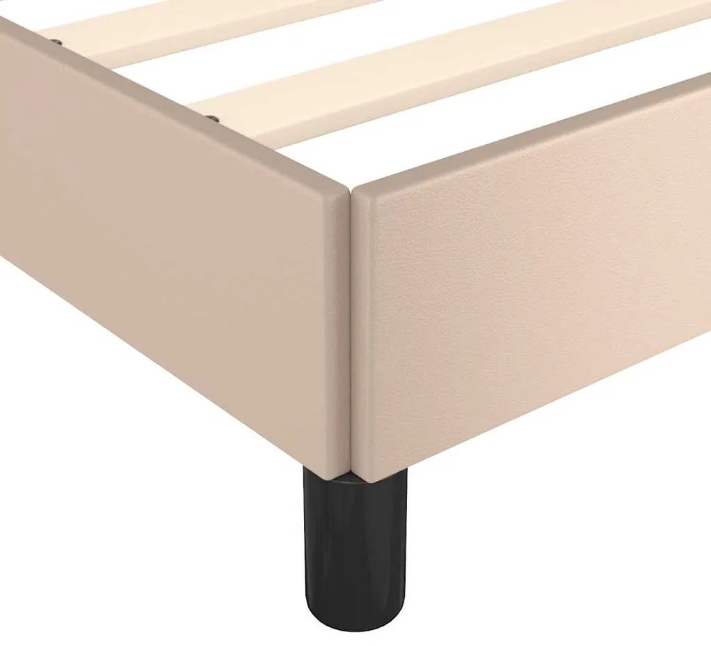 Estrutura cama c/ cabeceira sem colchão 90x200 cm cappuccino