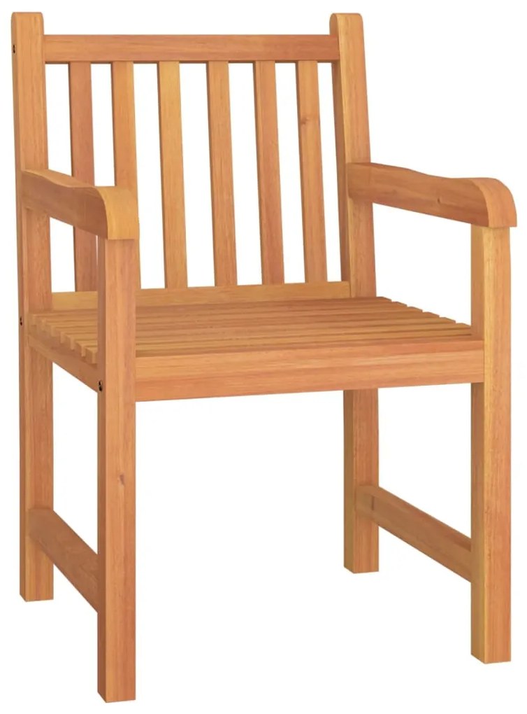 5 pcs conjunto de jantar p/ jardim madeira de teca maciça