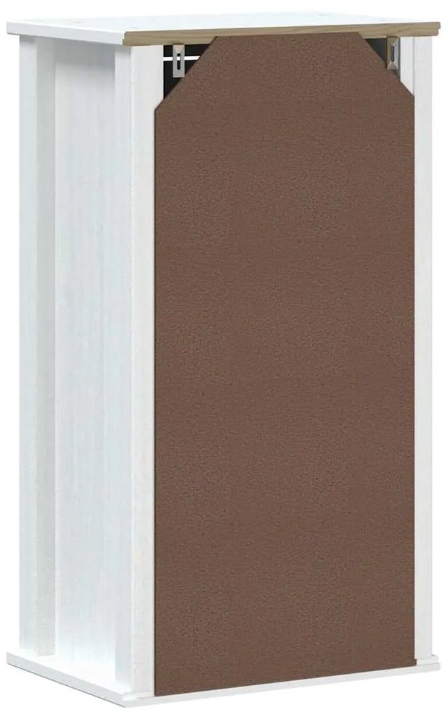 Móvel de parede p/ WC BERG 40x27x71,5 cm pinho maciço branco
