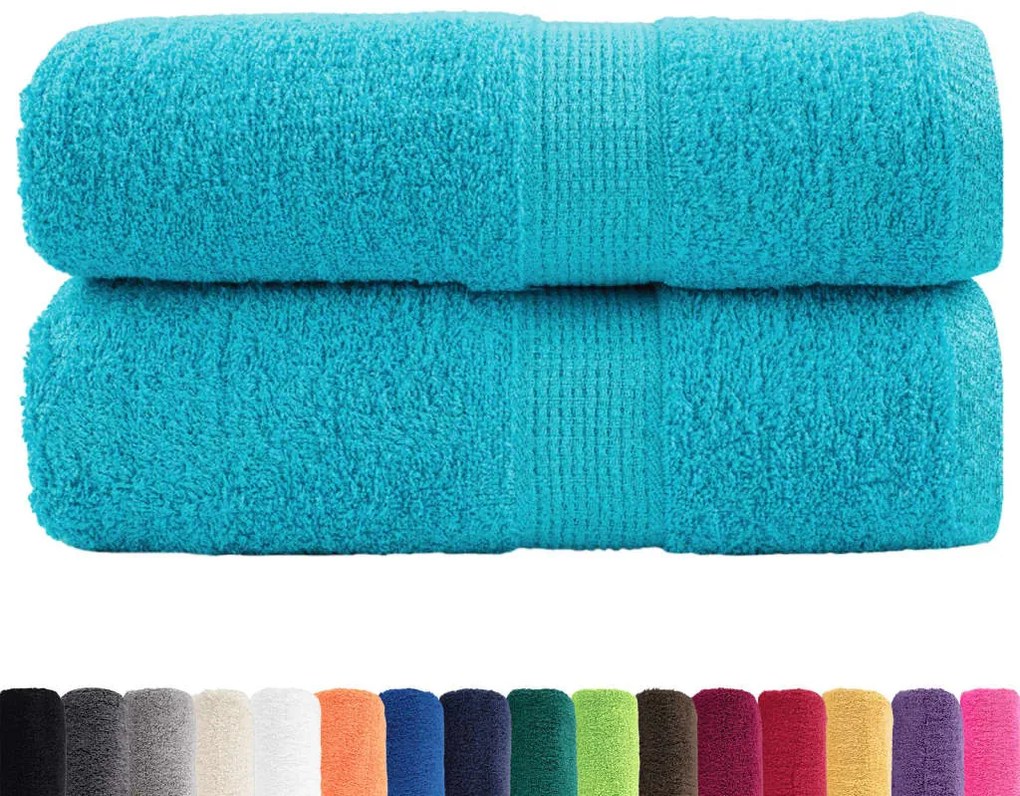 Toalhas de mãos premium SOLUND 2 pcs 30x30cm 600 g/m2 turquesa