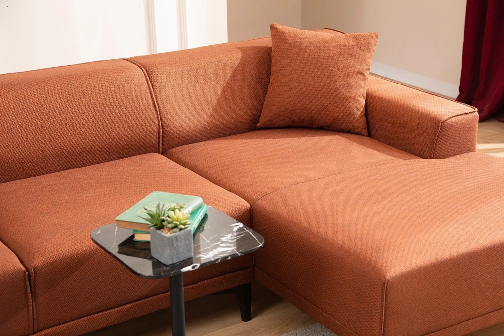 Sofá de Canto Petra – Laranja – 145 x 250 cm