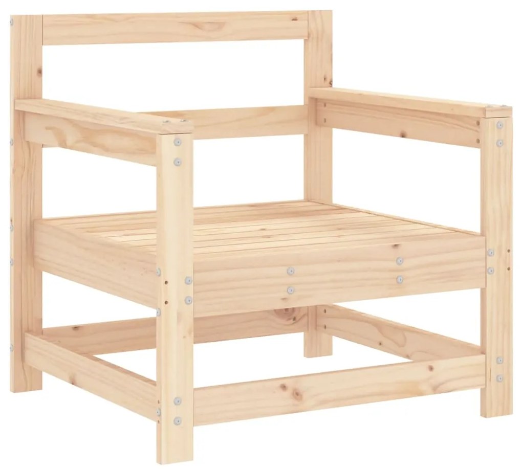 Cadeiras de jardim c/ almofadões 2 pcs pinho maciço