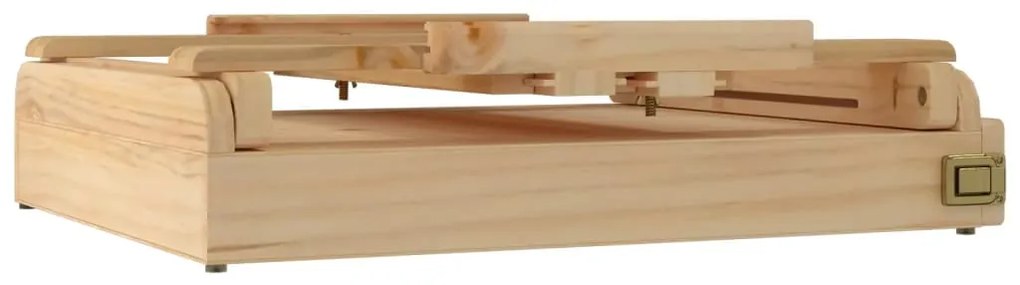 Cavalete de mesa com gaveta 41,5x37x12 cm pinho maciço