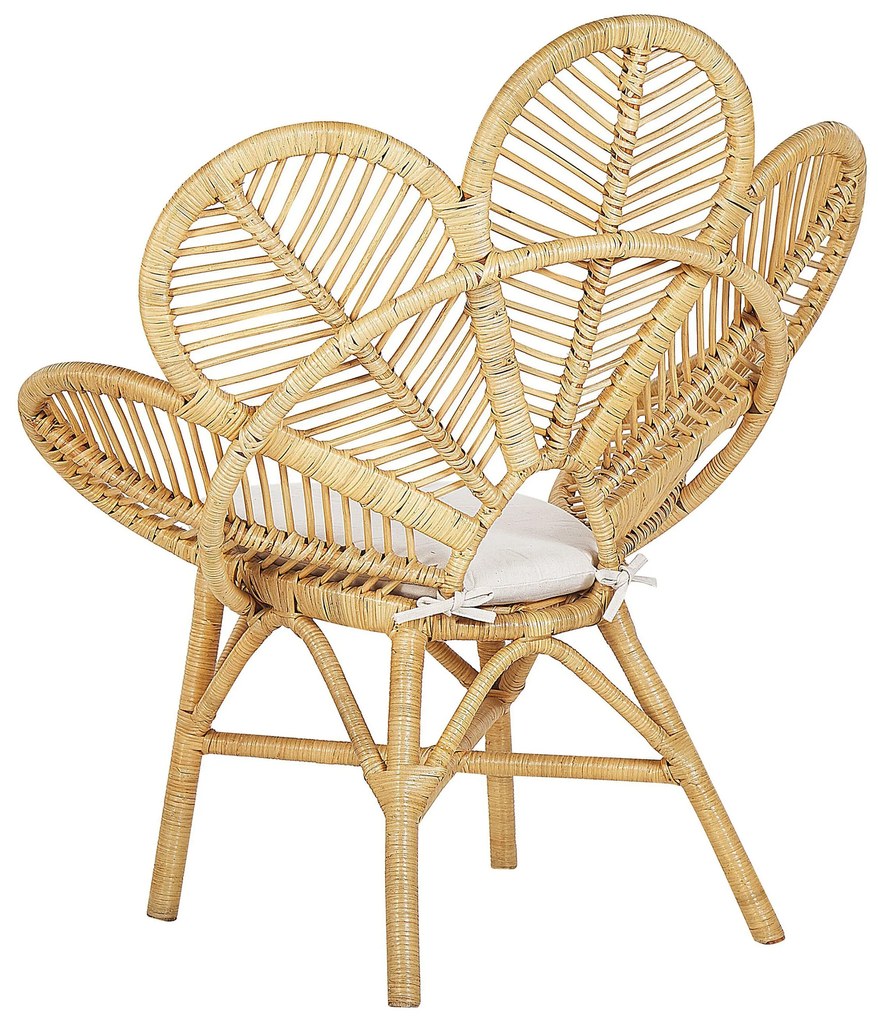 Cadeira pavão em rattan cor natural FLORENTINE Beliani