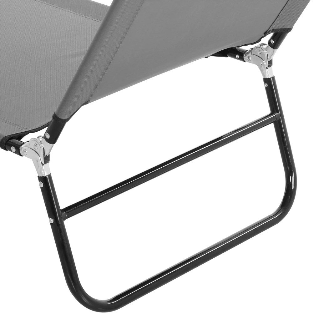 Espreguiçadeira Dobrável Reclinável – Relaxa Pliant – Cinzento – 188x5