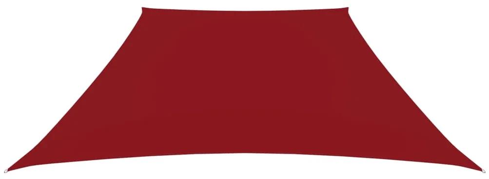 Para-sol estilo vela tecido oxford trapézio 2/4x3 m vermelho