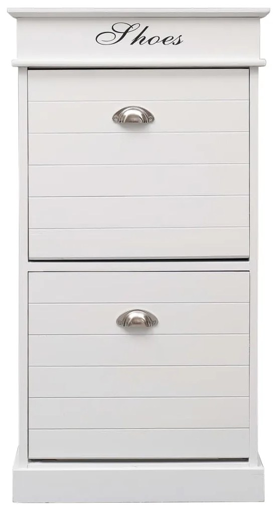 Sapateira 50x28x98 cm madeira de paulownia branco