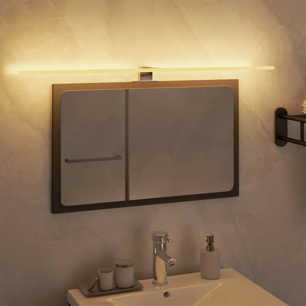 350341 vidaXL Luz LED para espelho 7,5 W 3000 K 80 cm branco quente
