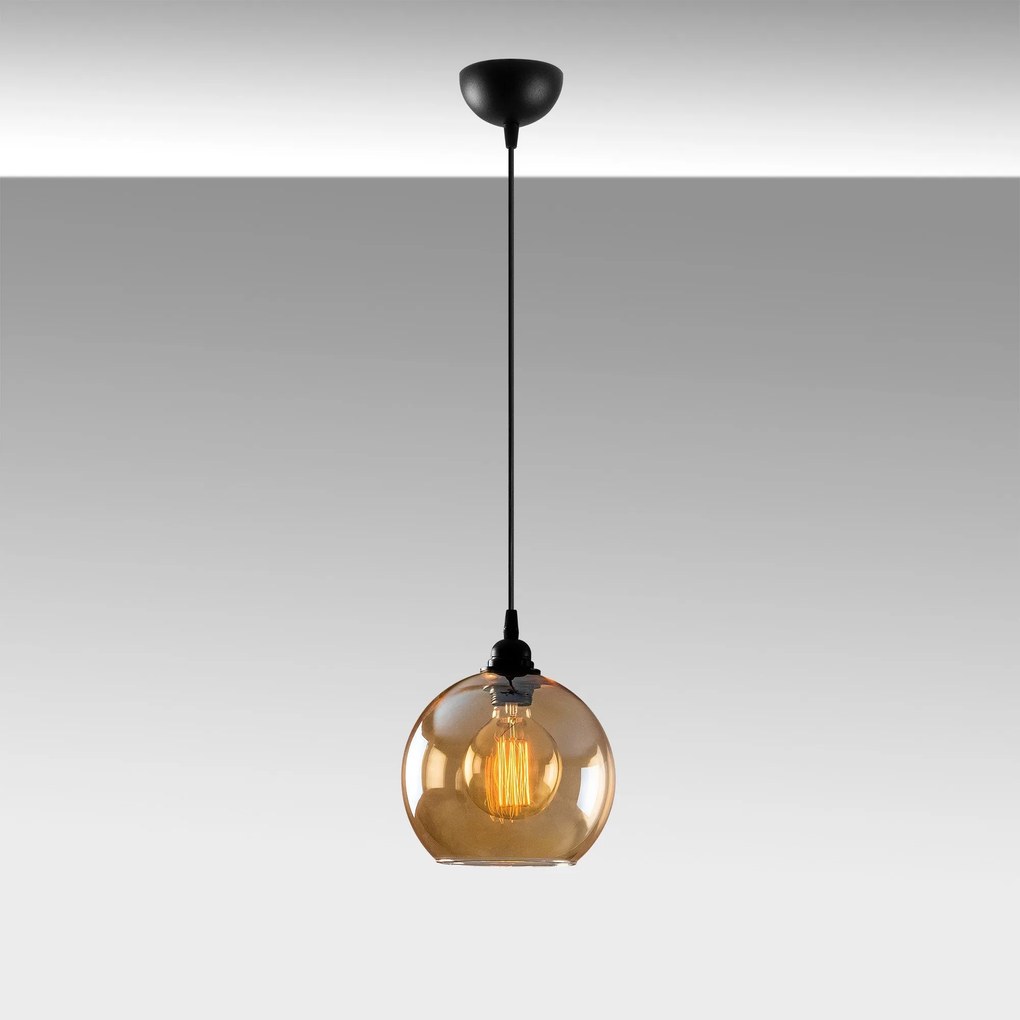Candeeiro de Teto Chandelier Gold – Ouro/Preto – 20 x 20 cm