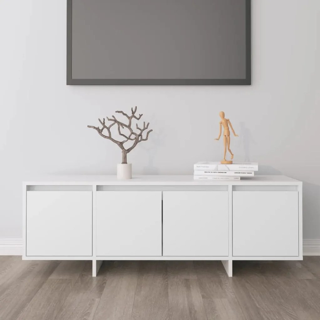 Móvel de TV 120x30x40,5 cm derivados de madeira branco