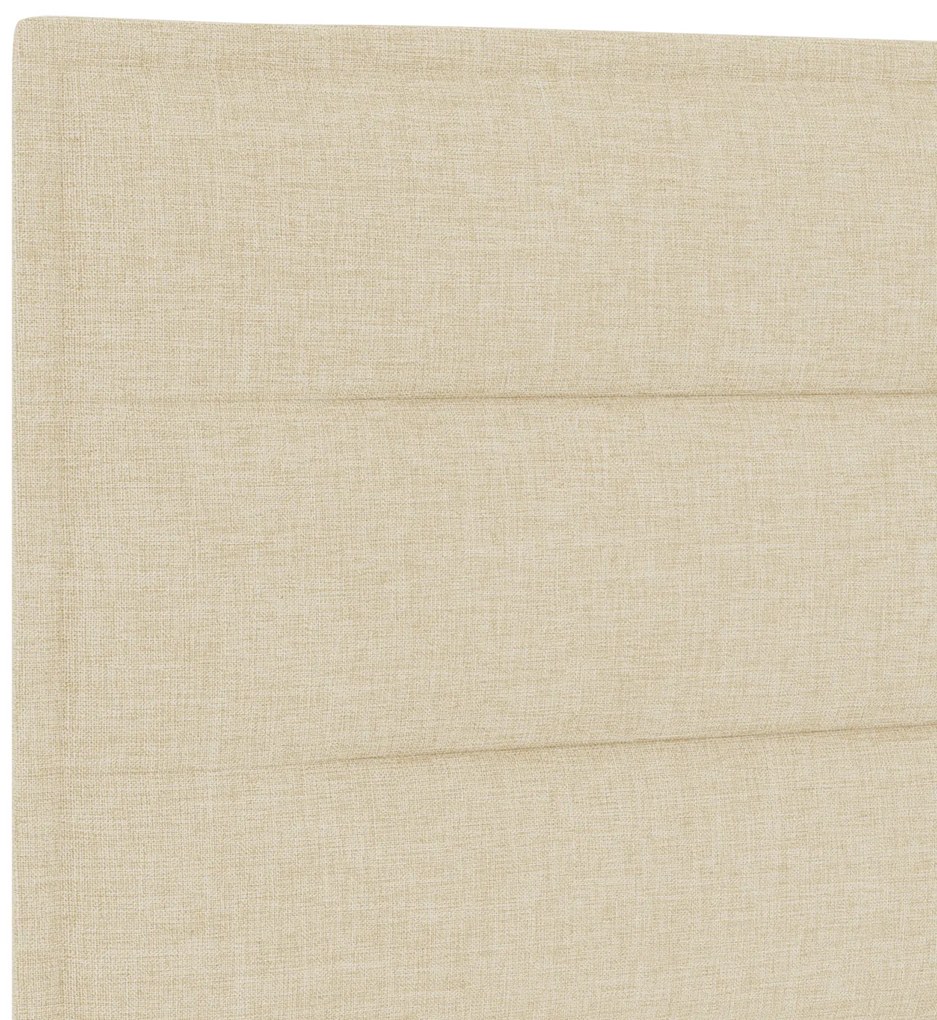 Cama de tecido creme vidaXL 200x200 cm