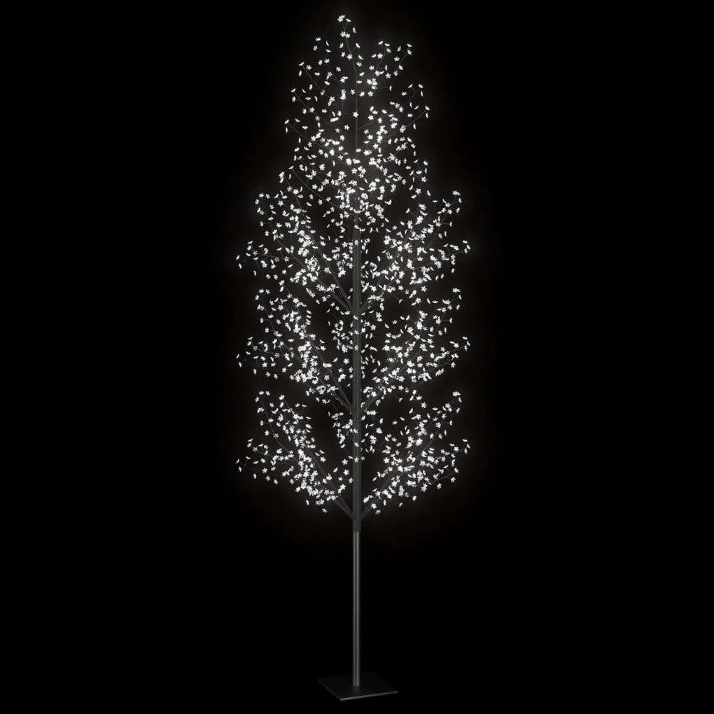 Árvore de Natal 1200 LED flor cerejeira luz branco frio 400cm