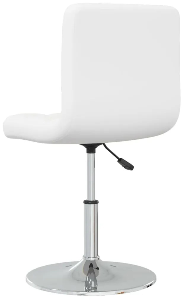 Cadeira de jantar couro artificial branco