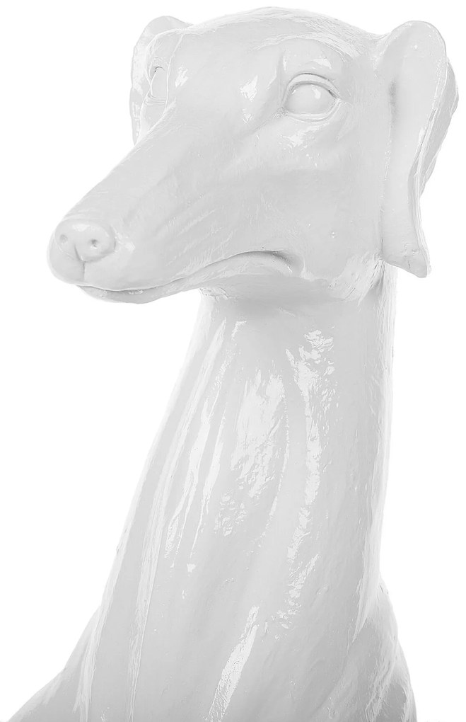 Estatueta decorativa 80 cm branca GREYHOUND Beliani