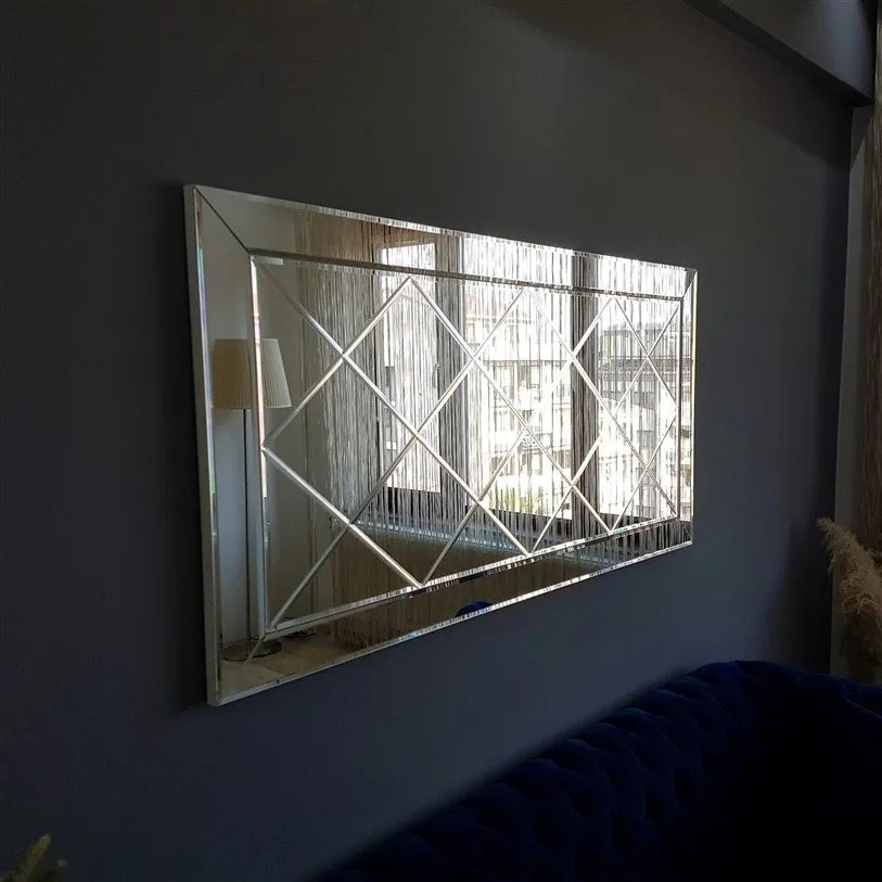 Espelho A306D – Prata – 130x65x2,2 cm