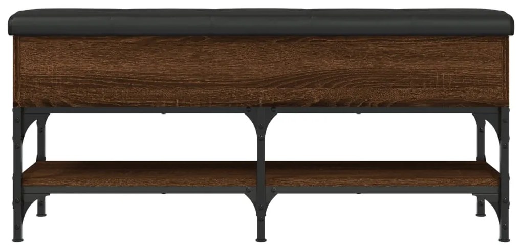 Banco sapateira 102x32x45cm derivados madeira carvalho castanho