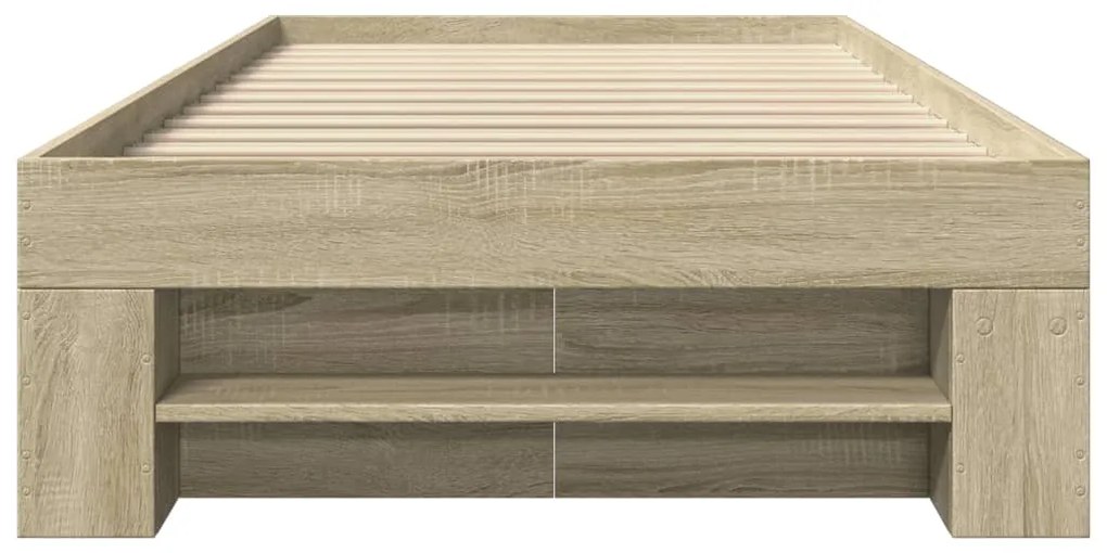 Estrutura cama s/ colchão derivados de madeira carvalho sonoma