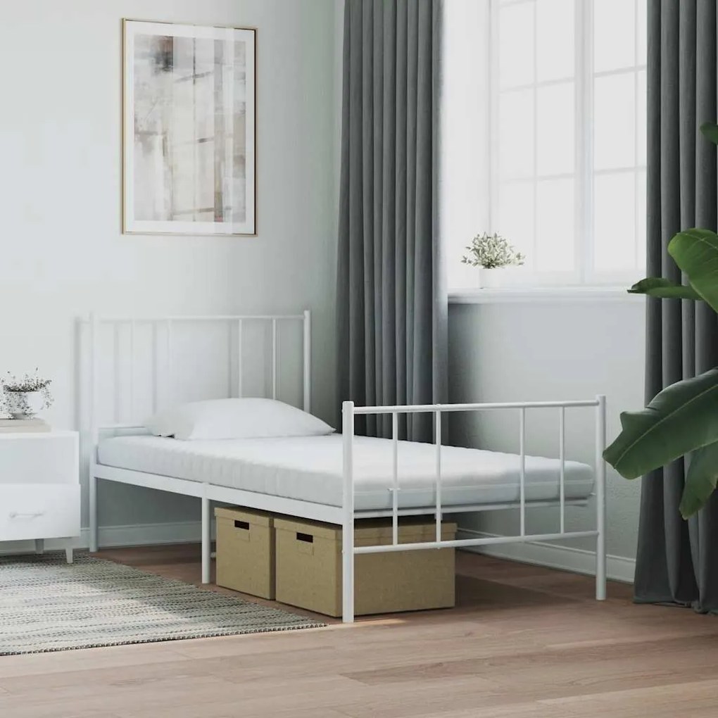 Colchão de espuma 80x210 cm 7 zonas dureza 20 ILD branco
