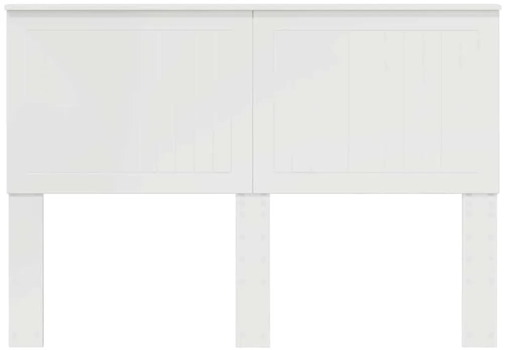 vidaXL Cabeceira Branco Brilhante 140 cm Madeira processada