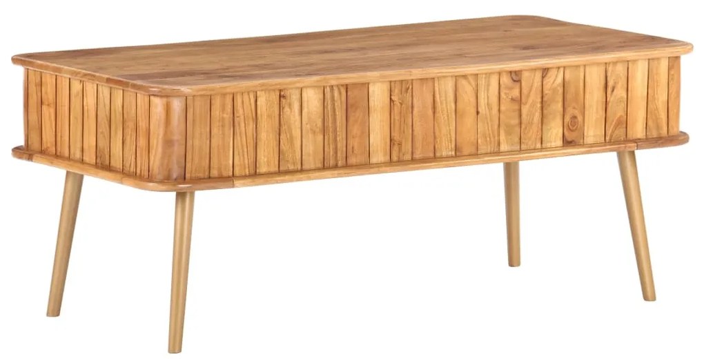 Mesa de centro 100x50x40 cm madeira de acácia maciça