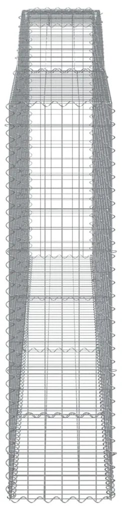 Cestos gabião arqueados 2pcs 400x50x180/200cm ferro galvanizado