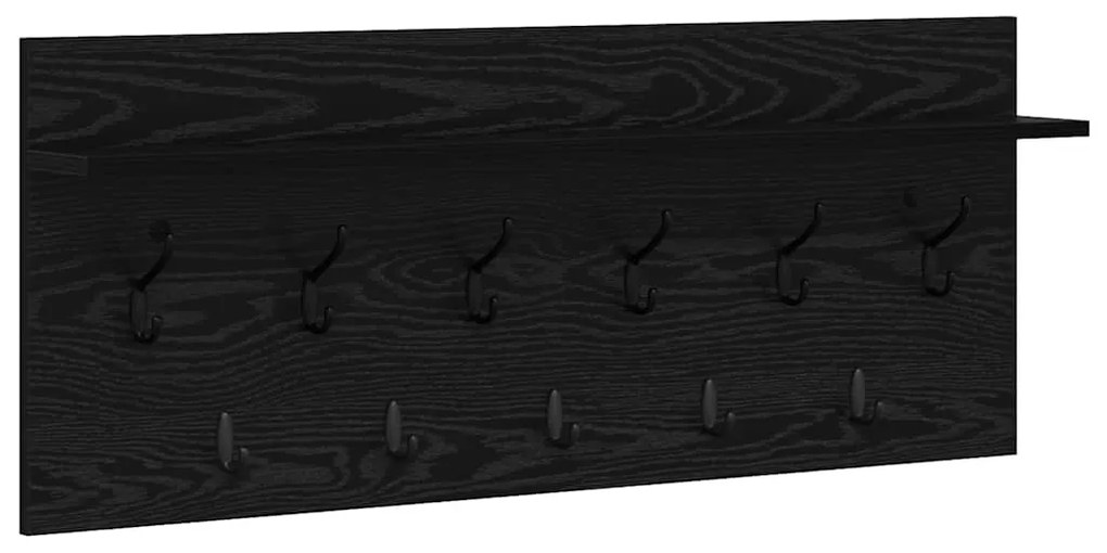 Cabideiro de Parede Carvalho preto 100 x 40 x 12 cm