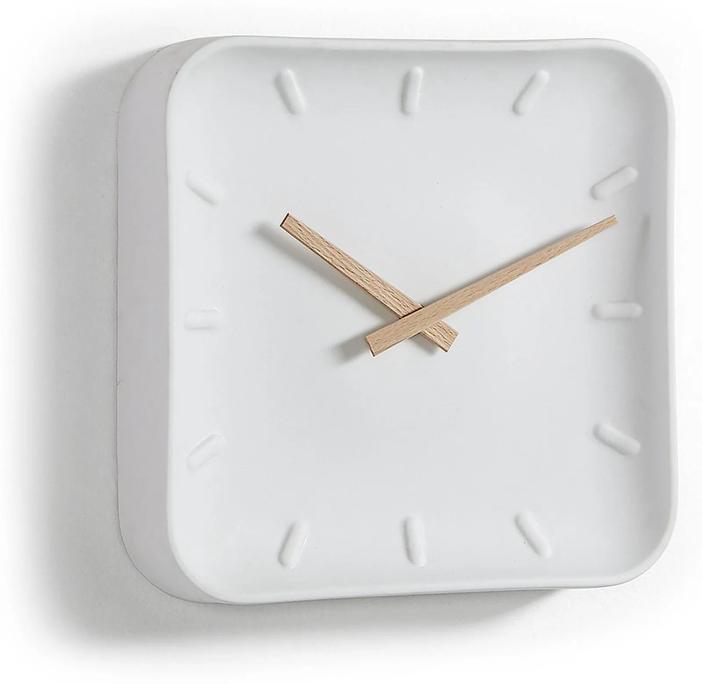 Kave Home - Relógio de parede quadrado Wana 26 x 26 cm