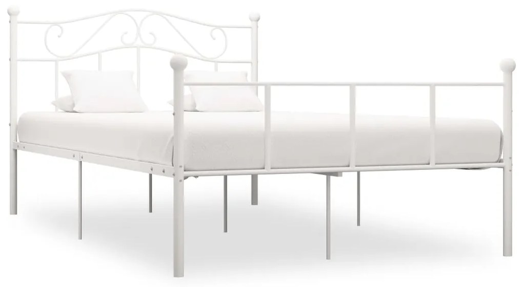 Estrutura de cama 120x200 cm metal branco