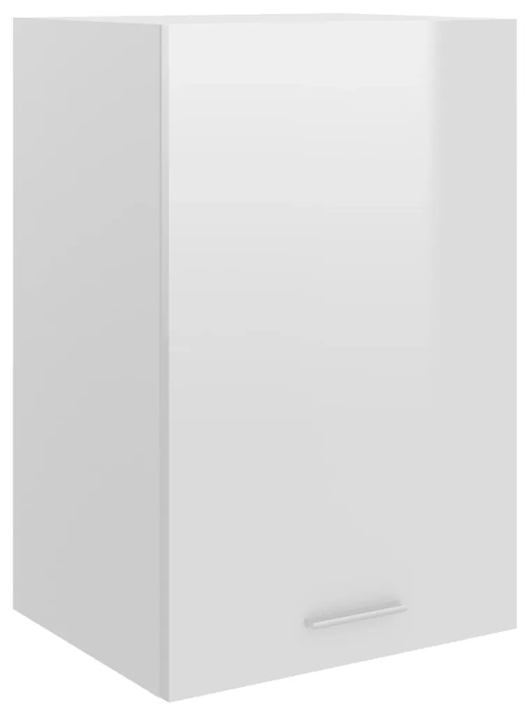801257 vidaXL Armário de parede 39,5x31x60 cm contraplacado branco brilhante