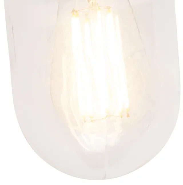 LED Candeeiro de parede inteligente rústico antracite IP44 com Wi-Fi E27 - Kansas Rústico
