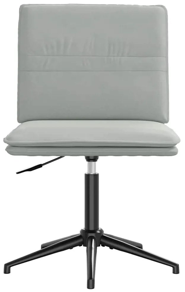 Cadeiras de jantar 4 pcs veludo cinzento-claro