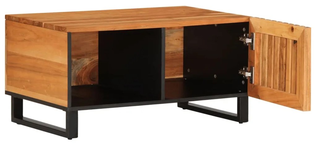 Mesa de centro 80x51x40 cm madeira de acácia maciça
