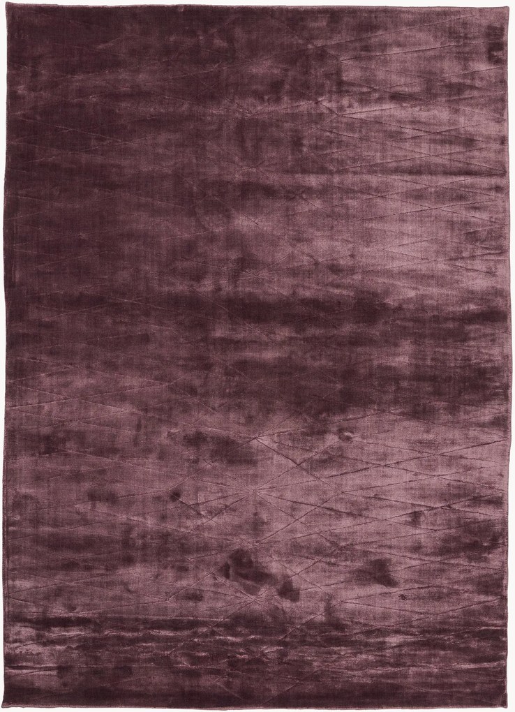 Tapete em viscose artesanal de pelo curto Edge