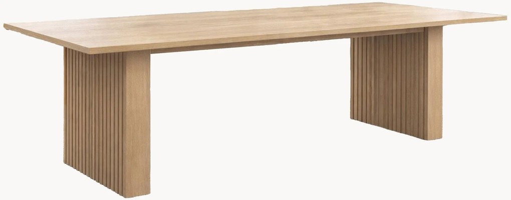 Mesa de jantar extensível em madeira de seringueira Humle, 200-300 x 100 cm