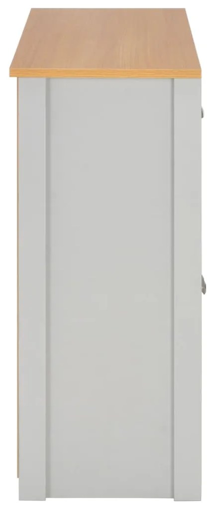 Aparador 112x35x81 cm cinzento