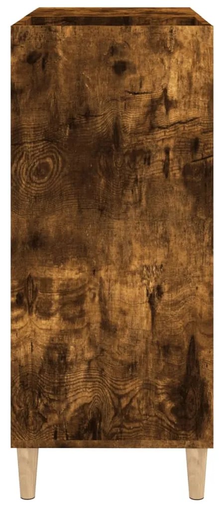 Armário p/ discos 84,5x38x89 cm deriv. madeira carvalho fumado