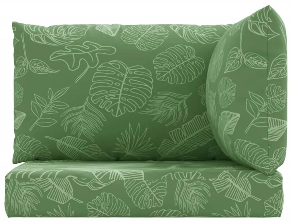 Almofadões p/ móveis paletes 3 pcs tecido oxford padrão folhas