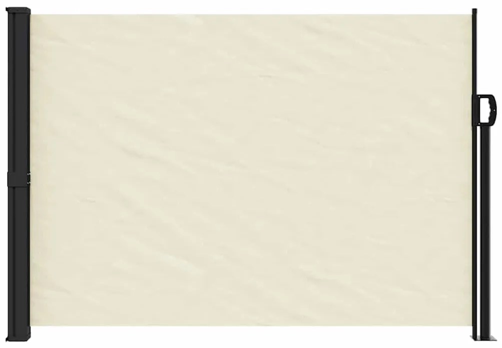 Toldo lateral retrátil 140x500 cm cor creme
