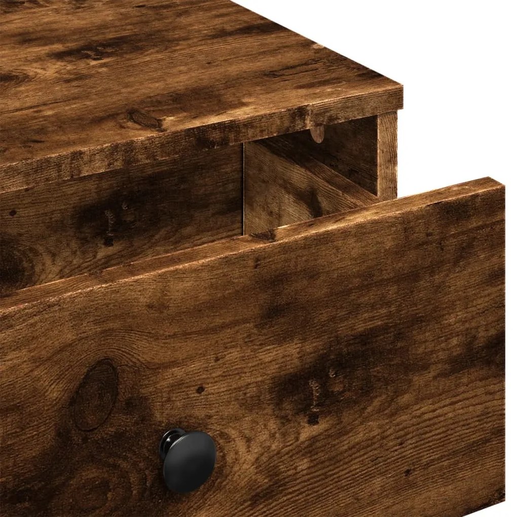 Mesa de centro 60x45x31 cm derivados de madeira carvalho fumado