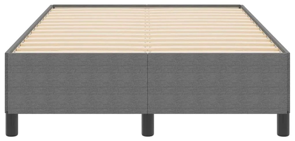 Estrutura de Cama vidaXL Cinza Claro 120x190 cm em Tecido Cotelê