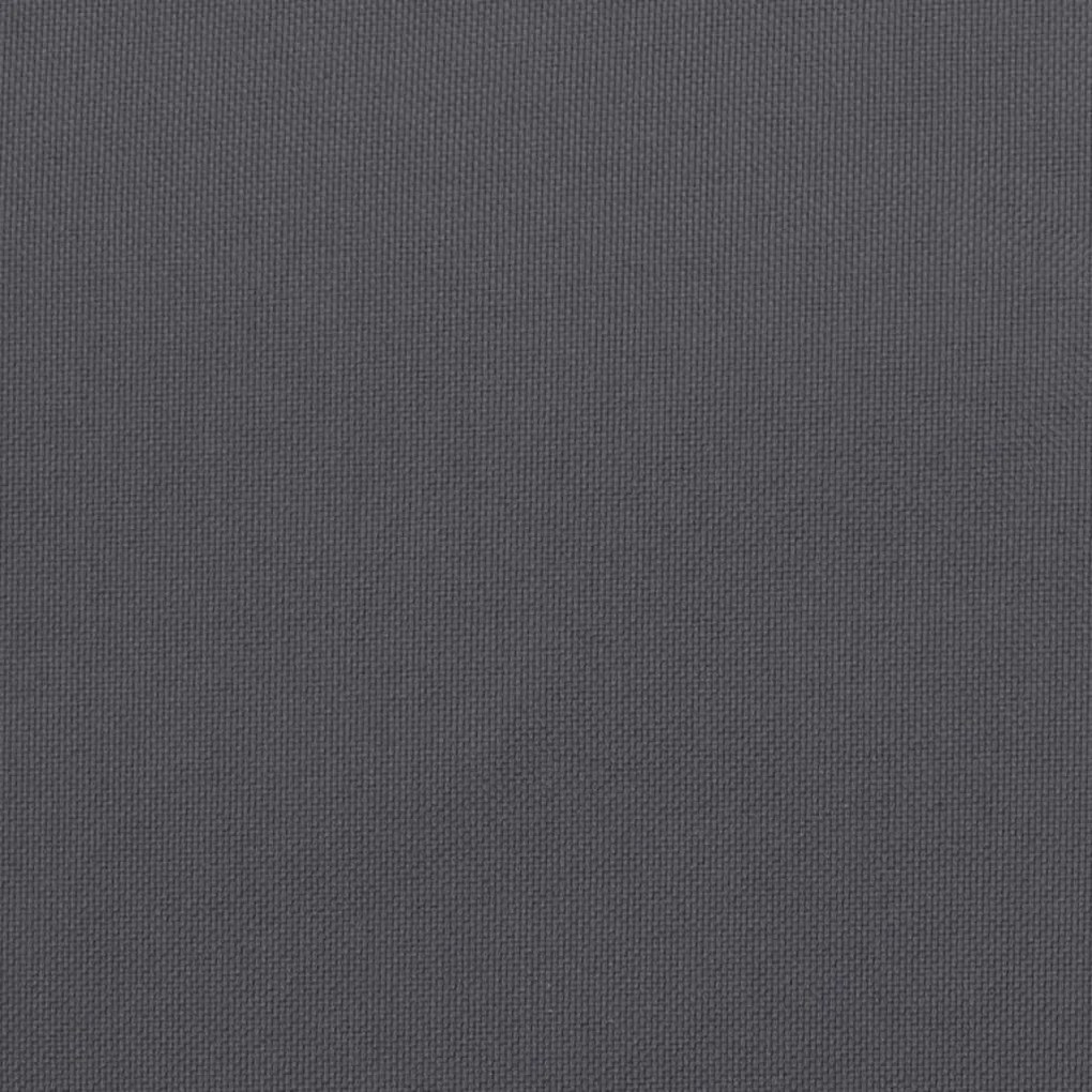 Almofadão para móveis de paletes 120x80x12 cm tecido antracite