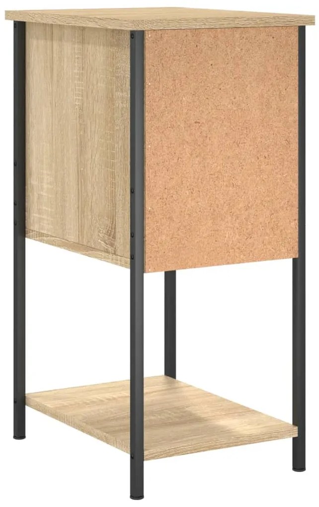 Mesa de cabeceira 32x42x70 cm derivados madeira carvalho sonoma