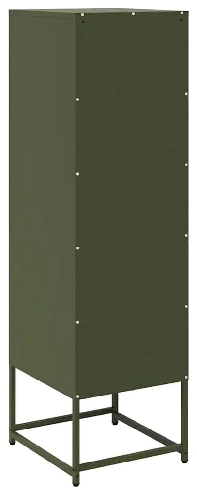 Móvel alto 36x39x123 cm aço laminado a frio verde-azeitona