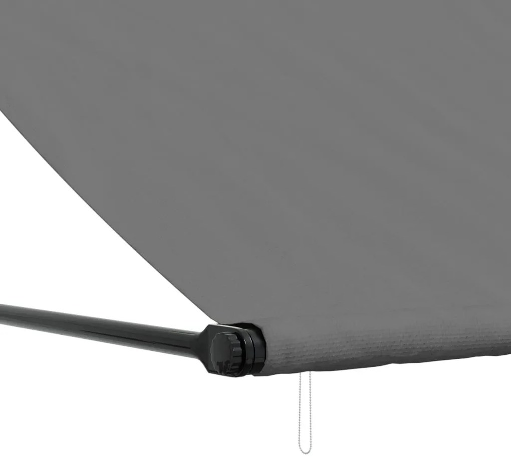 Toldo retrátil 300x150 cm tecido e aço antracite