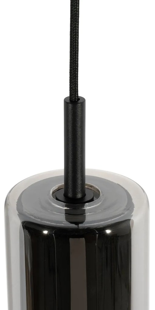 Candeeiro Pendente Moderno Preto para Sistema de Trilho Monofásico - Iconic Lloyd