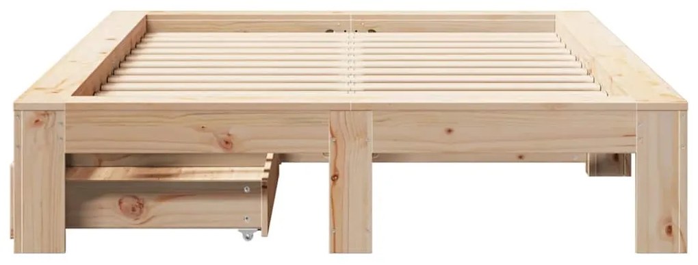 Cama sem colchão 120x190 cm madeira de pinho maciça